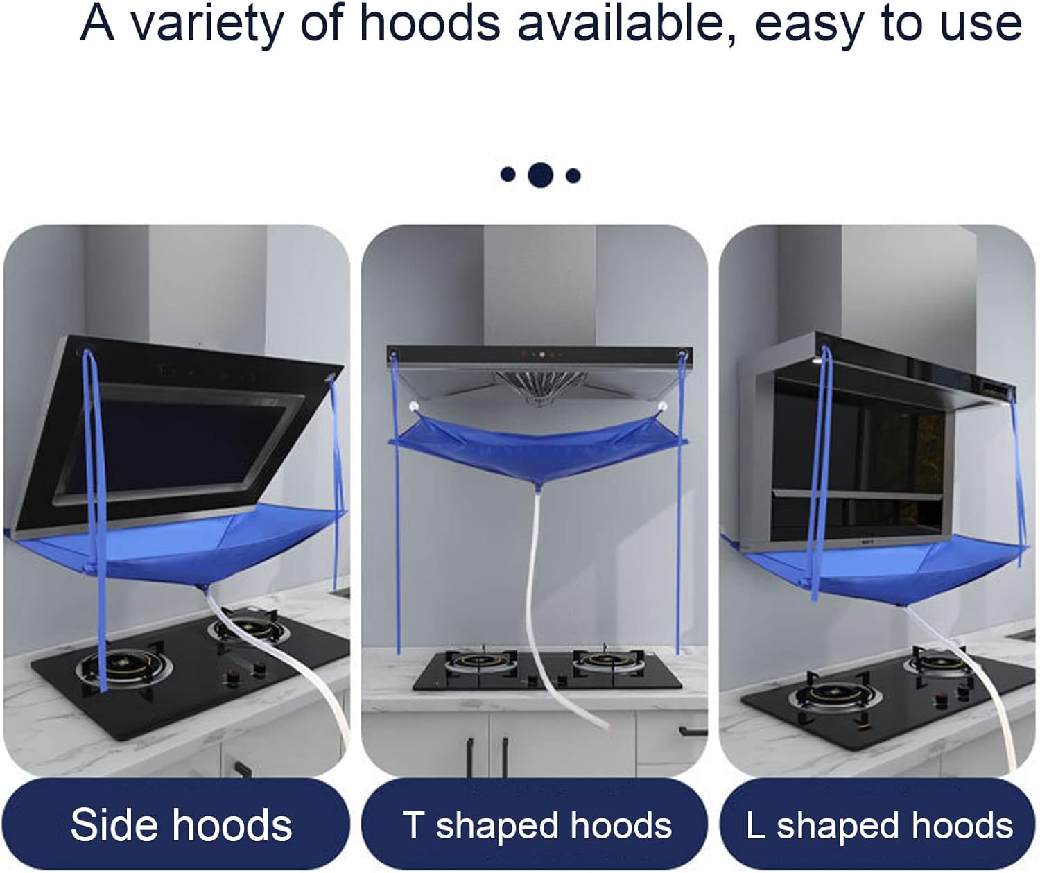 Bolsa impermeable reutilizable para limpieza de campana extractora