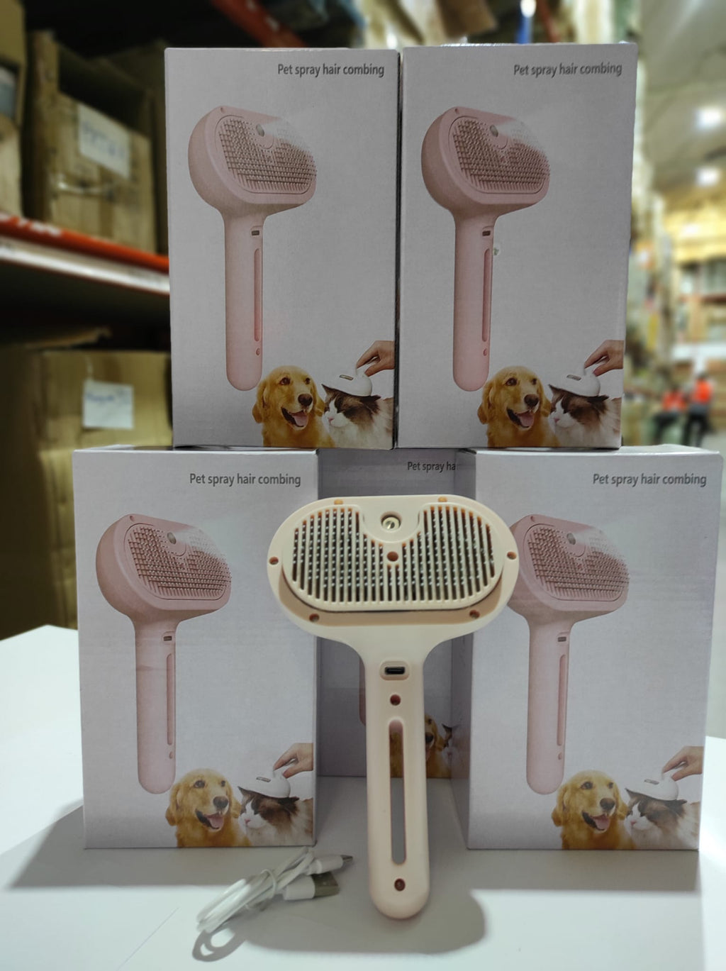 Cepillo de vapor para mascotas rosa - additional image 10